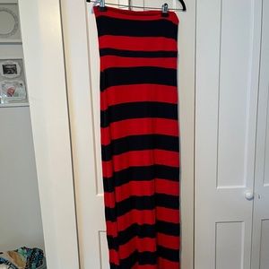 Strapless maxi dress